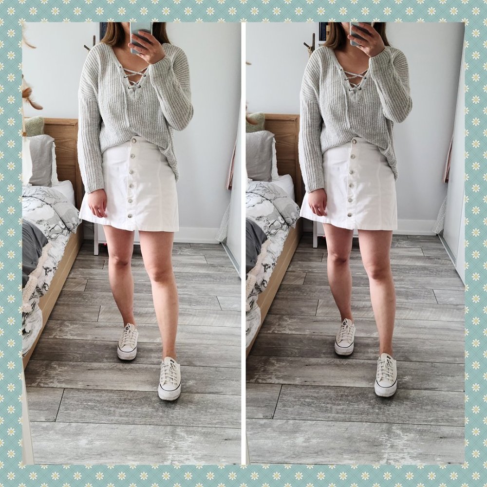 ONLY Lace Up Sweater‎